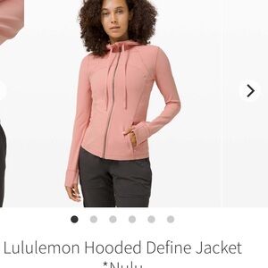 Lululemon Pink Hooded Define Jacket